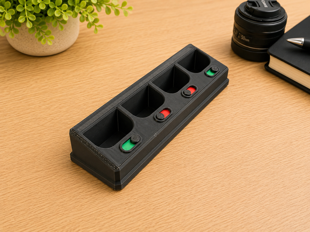 Canon Battery Storage With Charge Indicator