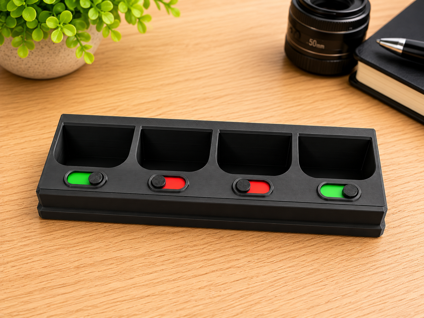 Canon Battery Storage With Charge Indicator