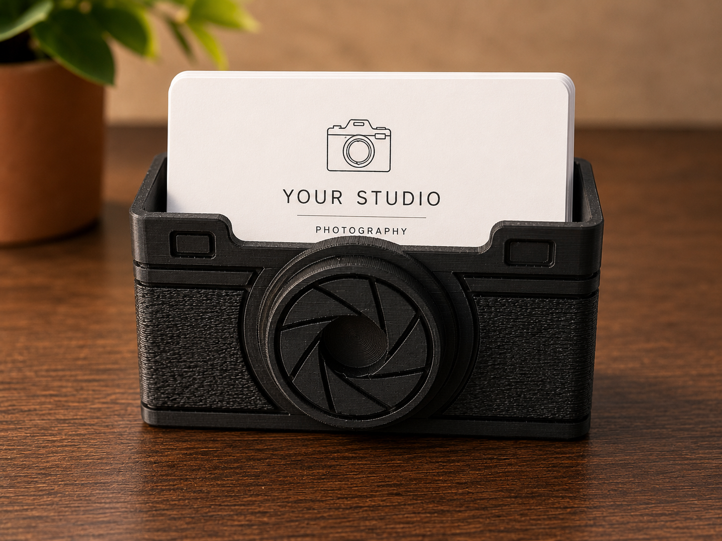 Camera Business Card Holder