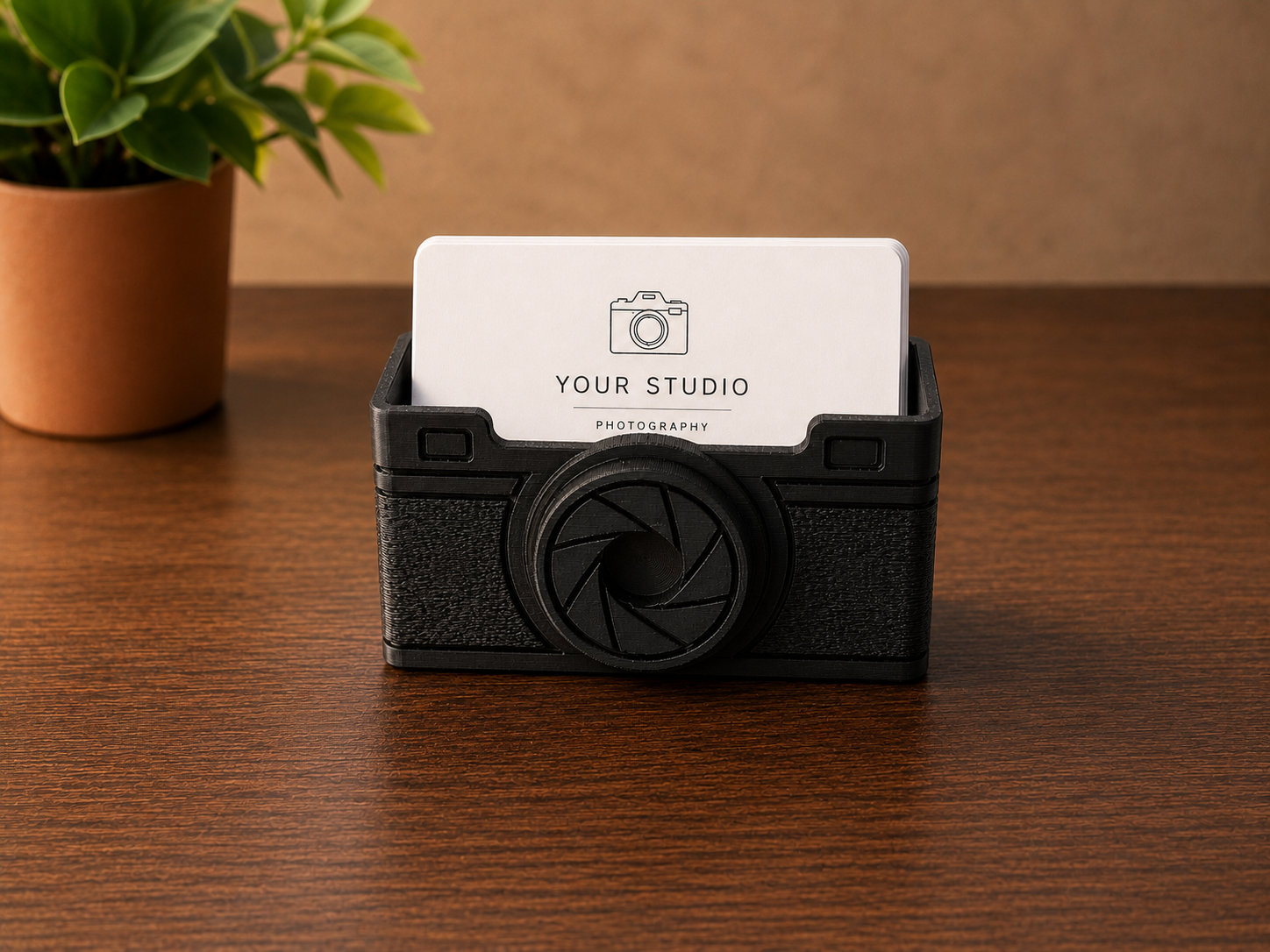 Camera Business Card Holder