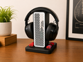Headphone Stand with Built-In Guitar Pick Holder